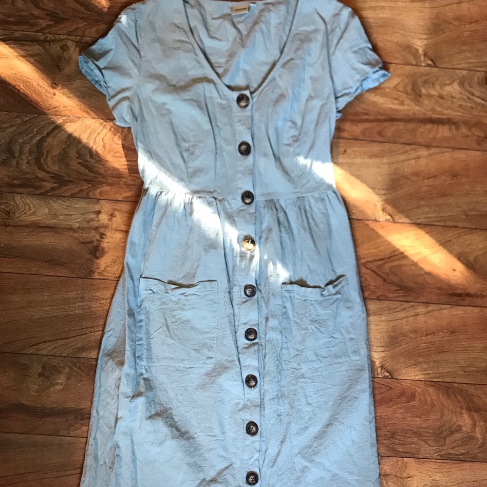 Retro Button Up Dress (Great for nursing!)